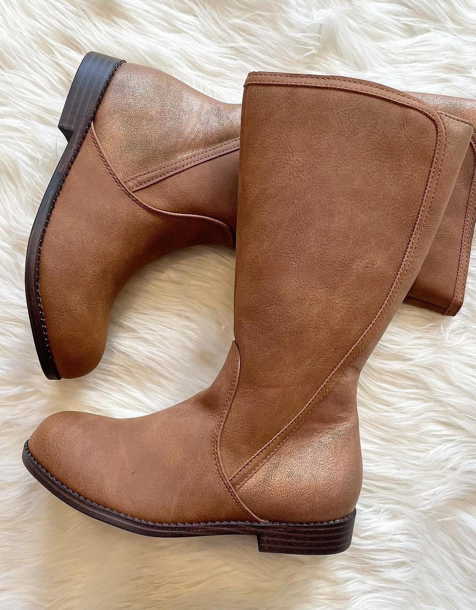 Mia Kids Stefni Boot in Cognac