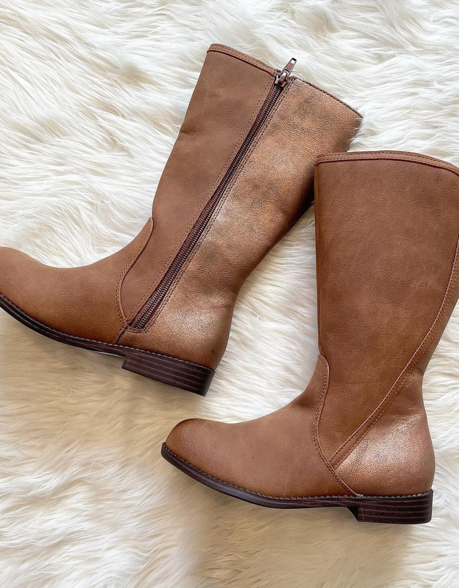 Mia Kids Stefni Boot in Cognac