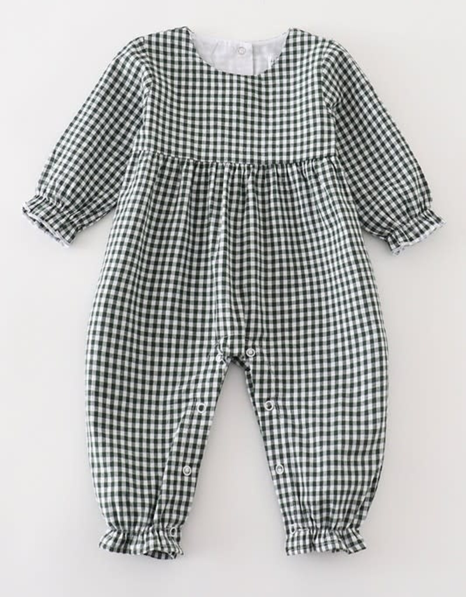 Honeydew Carter Christmas Plaid Bubble in Green