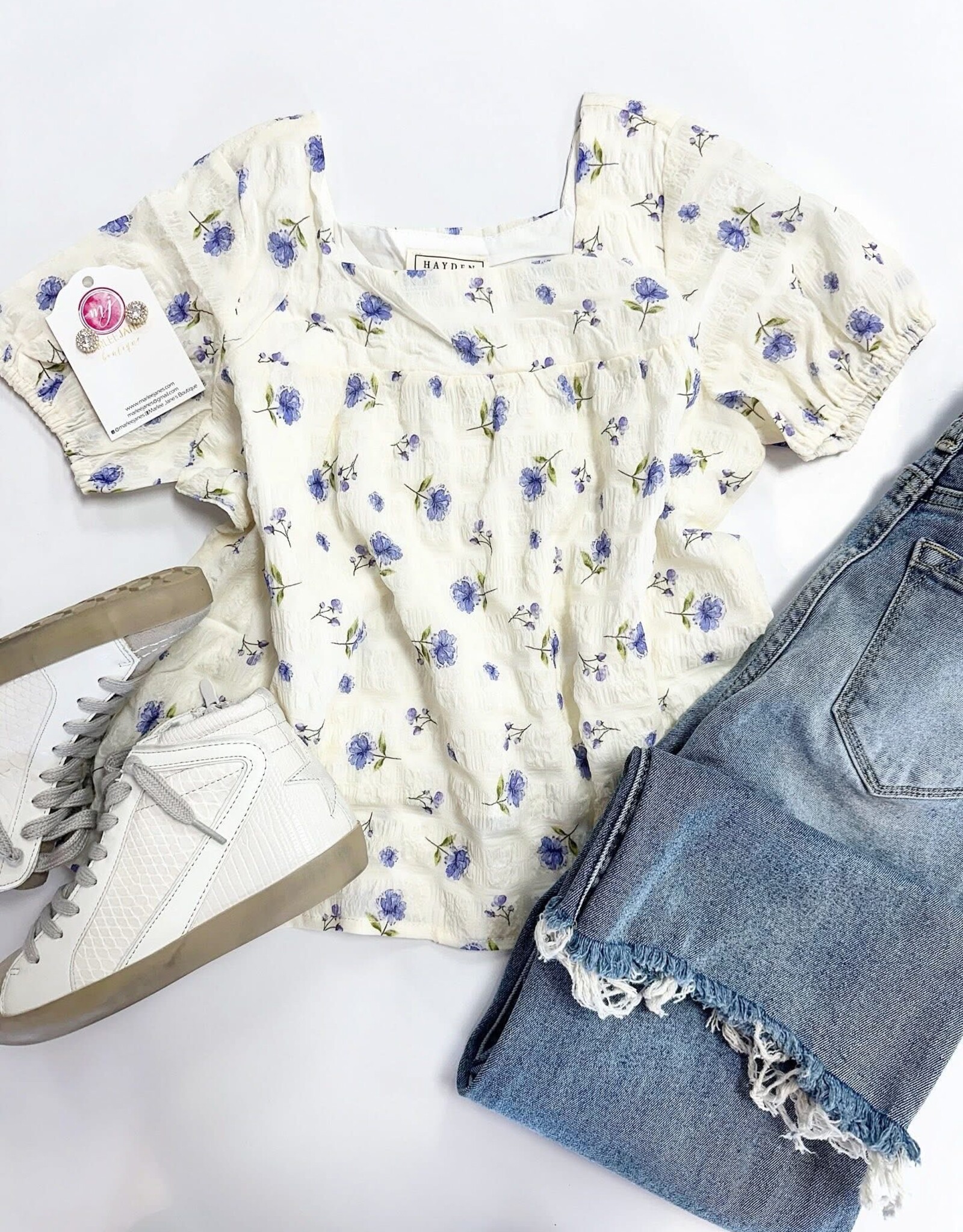 Hayden Logan Top in Lavender Floral