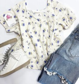 Hayden Logan Top in Lavender Floral