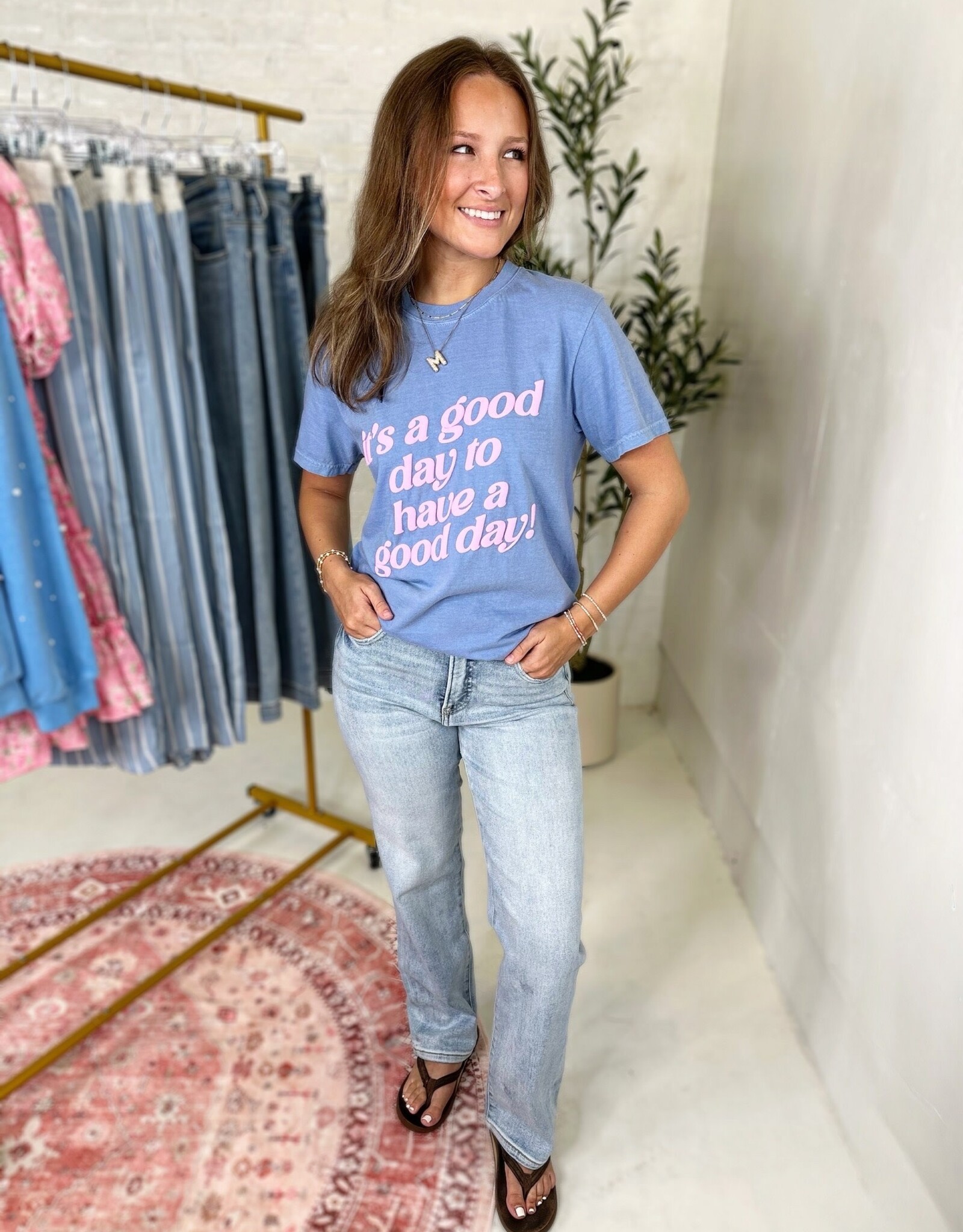 Risen Fallon High Rise Crop Straight Jeans