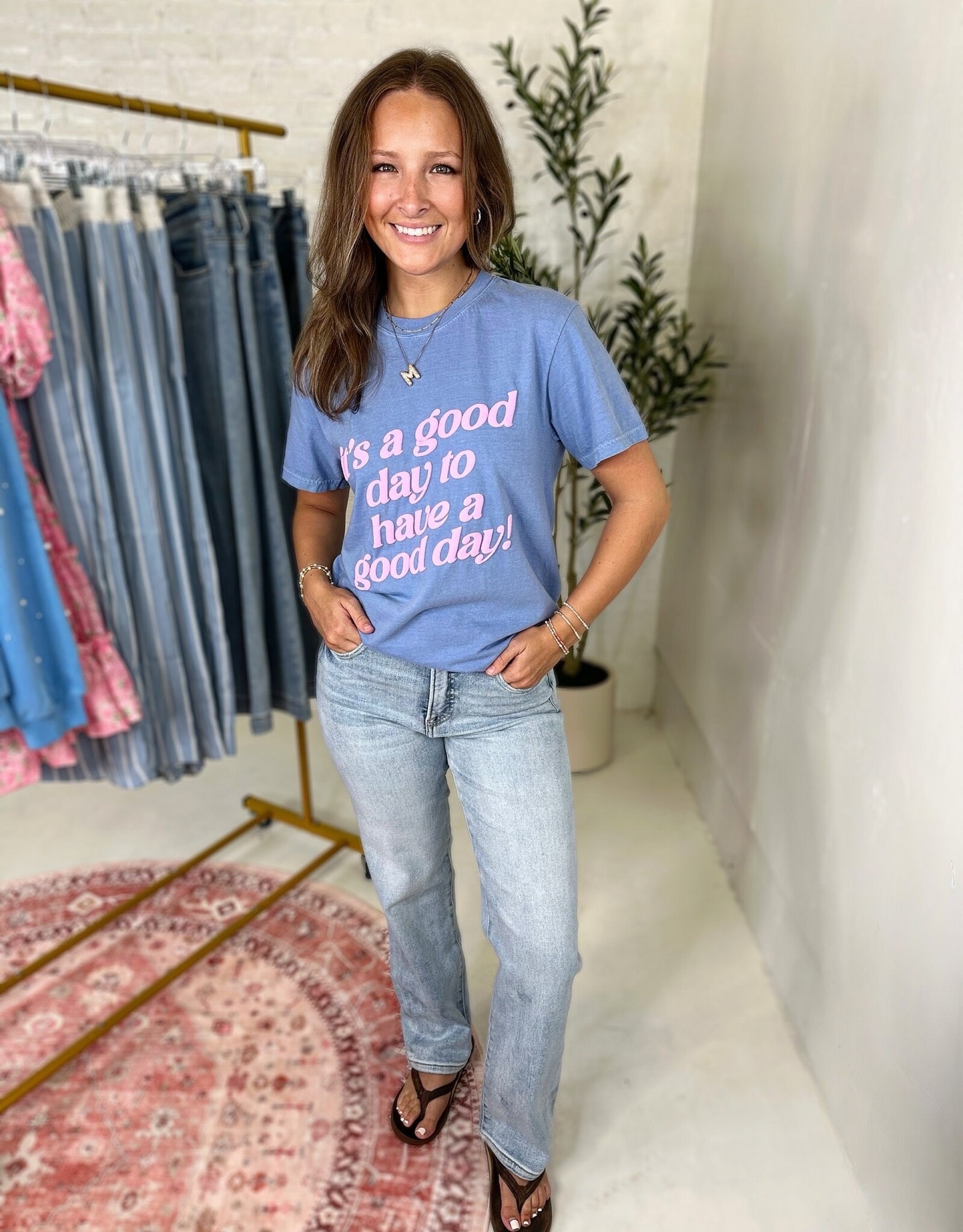 Risen Fallon High Rise Crop Straight Jeans