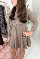 Heart and Arrow Ella Longsleeve Dress in Brown