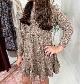 Heart and Arrow Ella Longsleeve Dress in Brown
