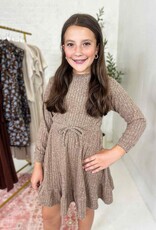 Heart and Arrow Ella Longsleeve Dress in Brown