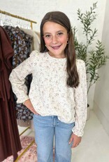 Heart and Arrow Ella Top in Cream Floral