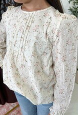 Heart and Arrow Ella Top in Cream Floral