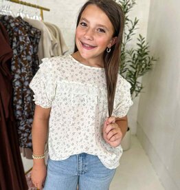 Heart and Arrow Jenna Top in Cream Floral