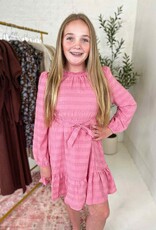 Hayden Jenna Longsleeve Dress in Pink