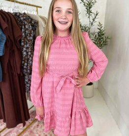 Hayden Jenna Longsleeve Dress in Pink