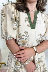 entro Nina Dress in Green Floral