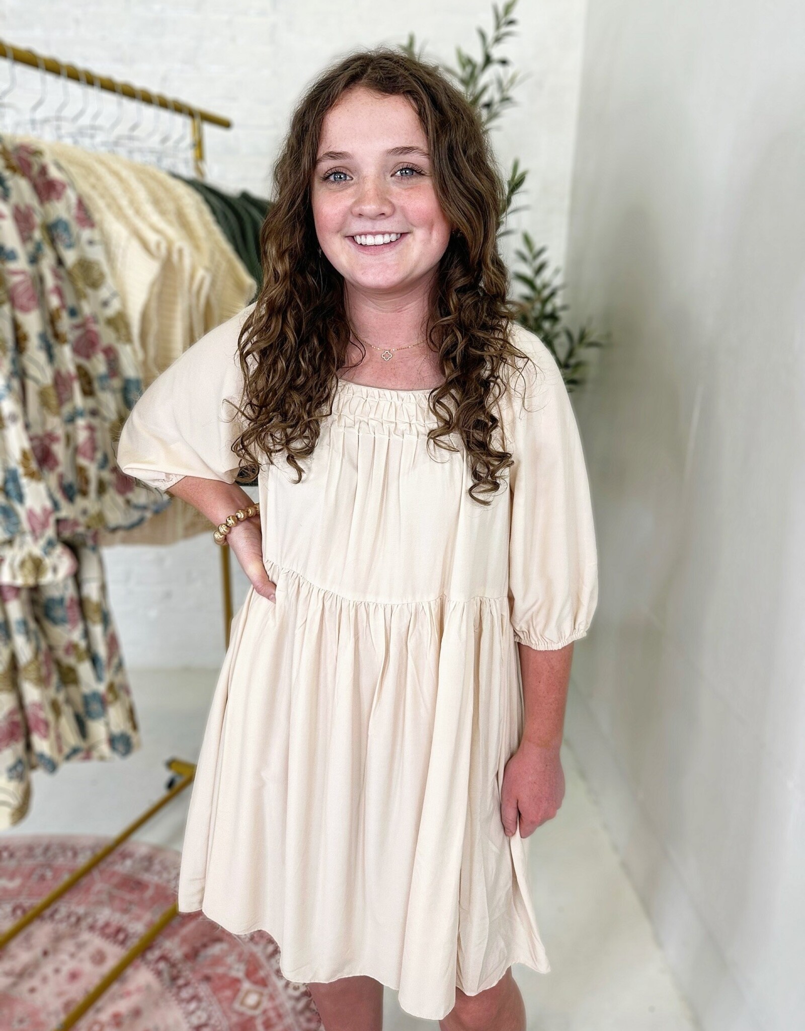 Mittoshop Tiffany Dress in Ivory