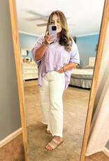 J.NNA Loose Fit Dolman Three Quarter Sleeve Top