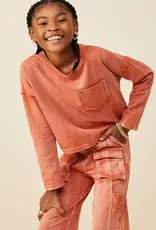 Hayden Ava Pocket Top in Rust