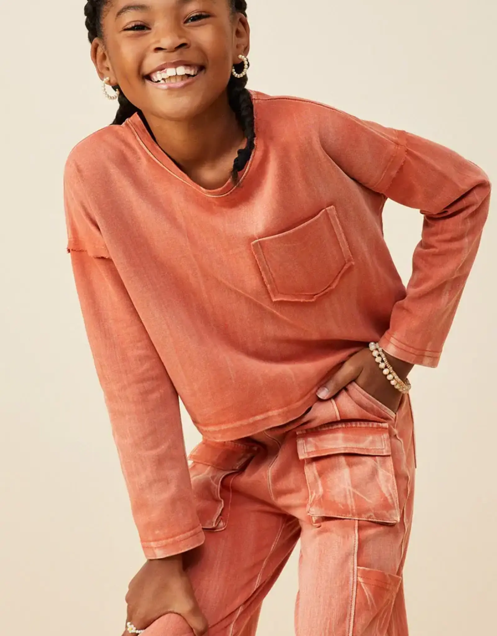 Hayden Ava Pocket Top in Rust