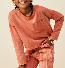 Hayden Ava Pocket Top in Rust