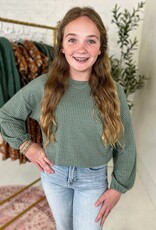 Hayden Emerson Corded Top in Olive