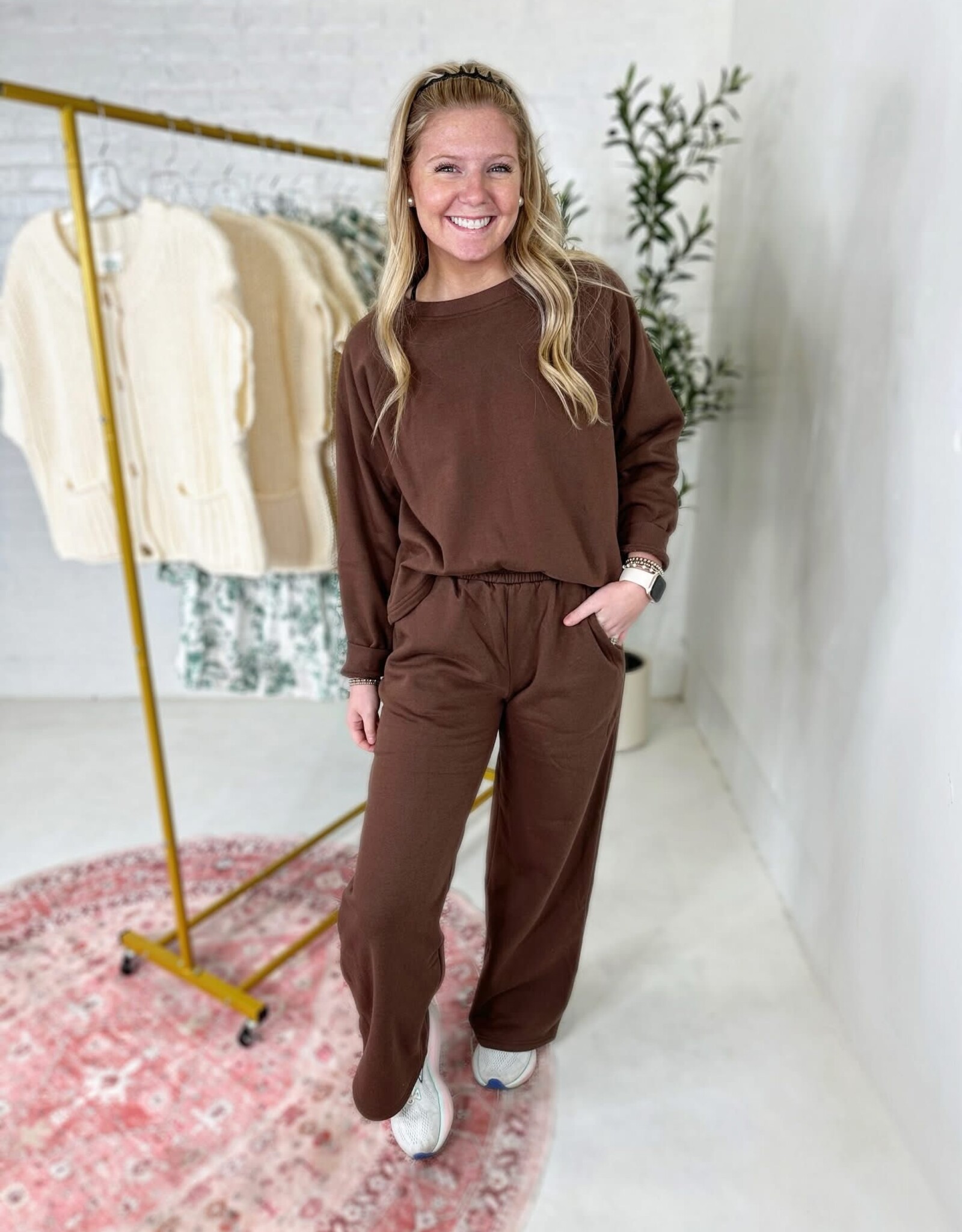 zenana Bridget Set in Brown