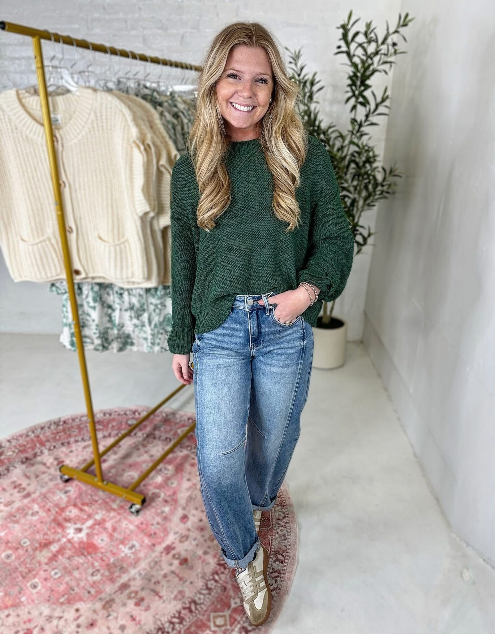 zenana Annie Sweater in Green