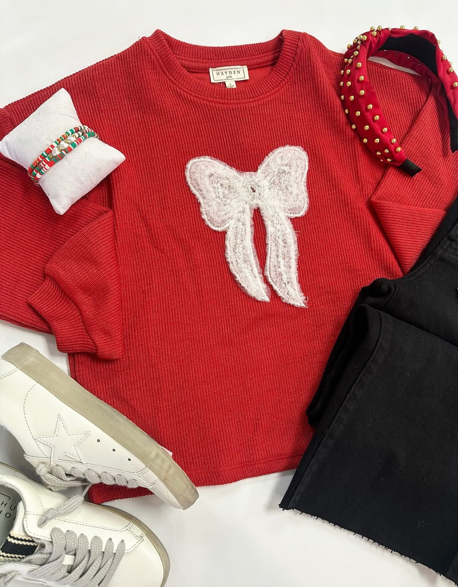 Hayden Harley Bow Top in Red