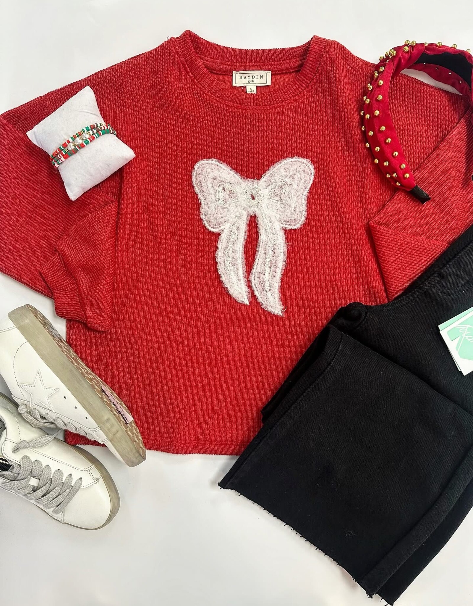 Hayden Harley Bow Top in Red