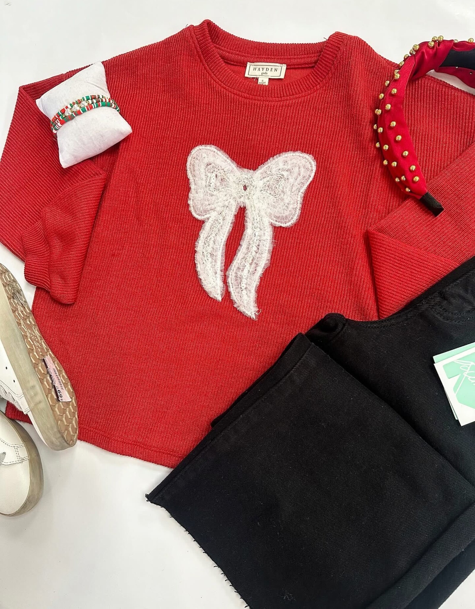 Hayden Harley Bow Top in Red