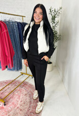 zenana Preston Jogger Set in Black