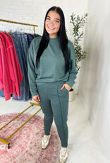 zenana Preston Jogger Set in Jade Green