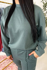 zenana Preston Jogger Set in Jade Green