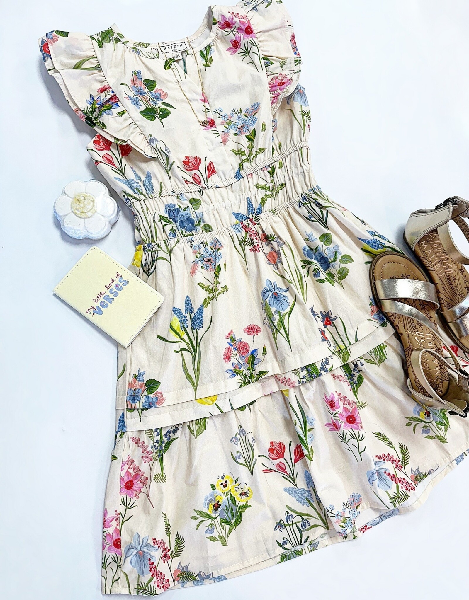 Hayden Cassie Dress in Cream Floral
