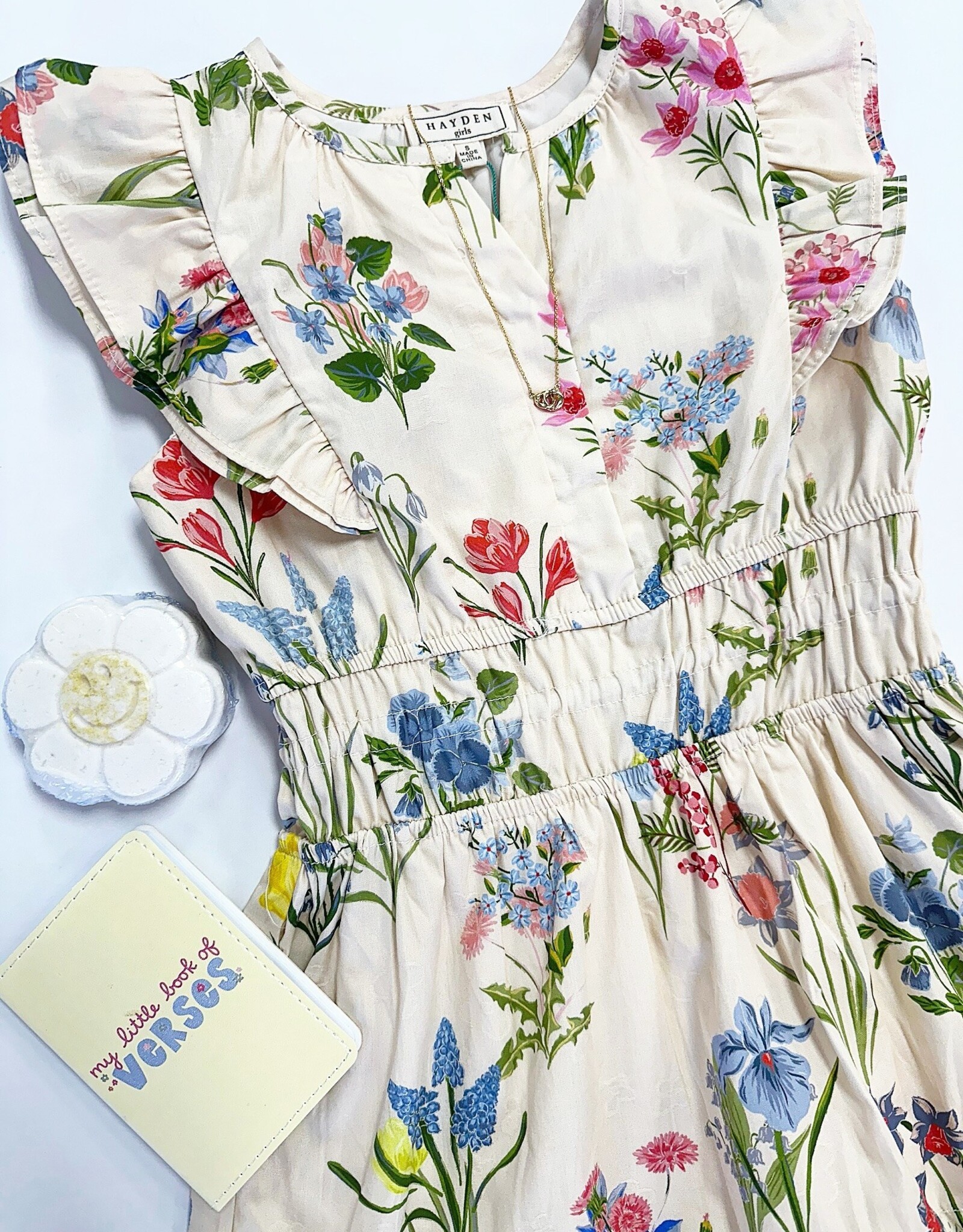 Hayden Cassie Dress in Cream Floral