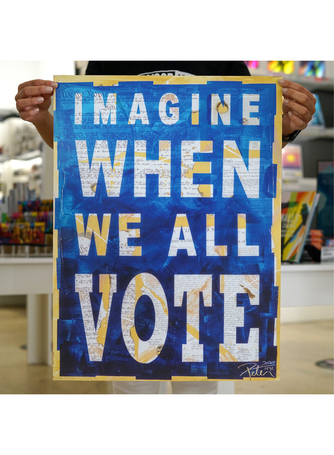Peter Tunney x When We All Vote Commemorative Poster
