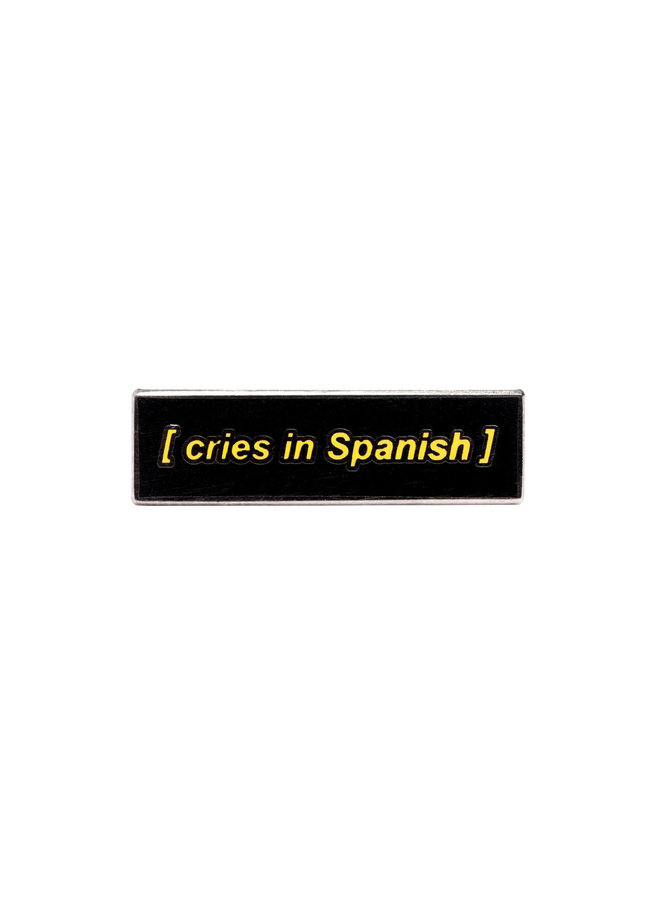 Closed Caption - Spanish Cry Pin