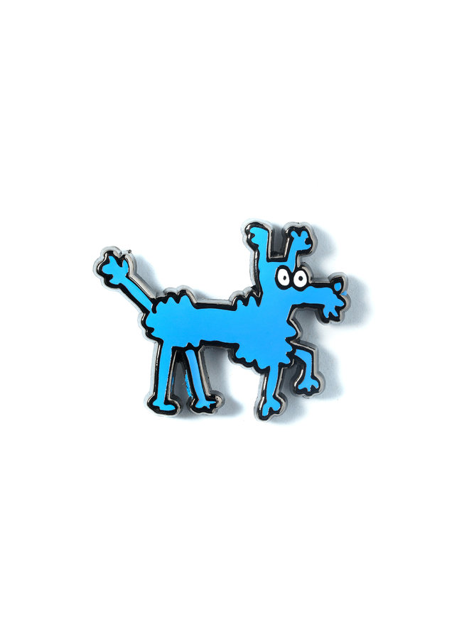 Keith Haring DOGS - Bleue Pin