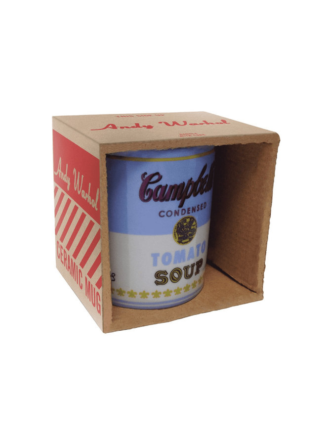 Andy Warhol CAMPBELLS SOUP Mug - Blue & White