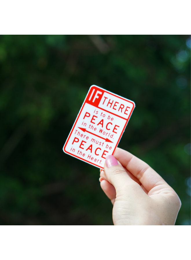Scott Froschauer Peace Sign  Sticker