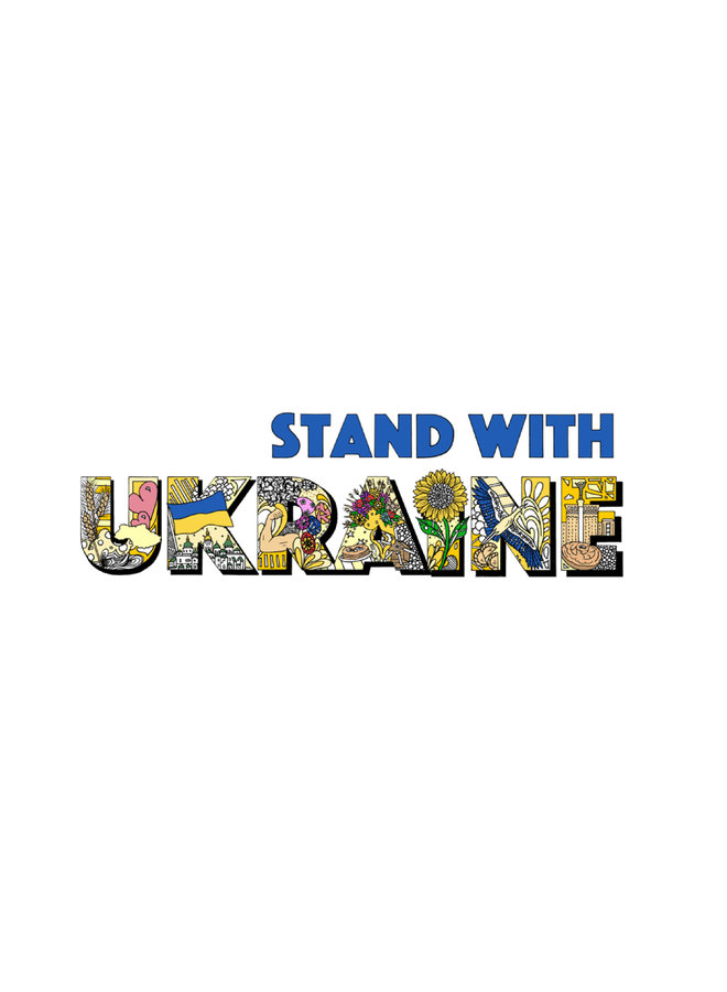 Kelsey Montague: Stand With Ukraine Sticker