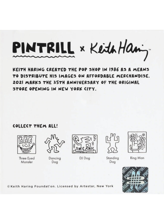 Keith Haring POP SHOP - Howling Dog Pin