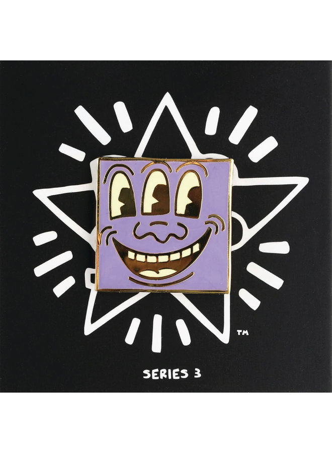 Keith Haring Pop Shop - Purple Three Eyed Pin