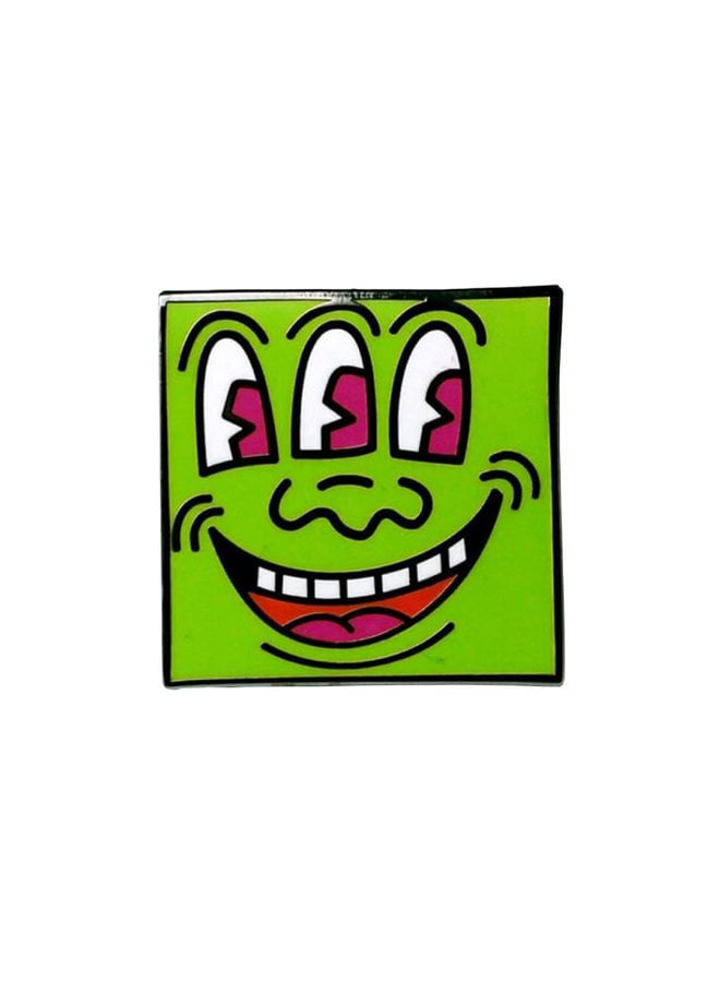 Keith Haring - Green Three Eyed Monster Pin