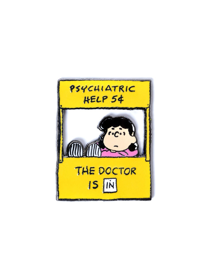 Peanuts - Lucy Psychiatry Booth Pin