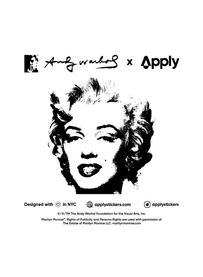 Apply Stickers - Marilyn by Warhol Sticker Sheet 5x5