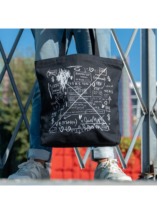 Basquiat BEAT BOP Canvas Tote Bag