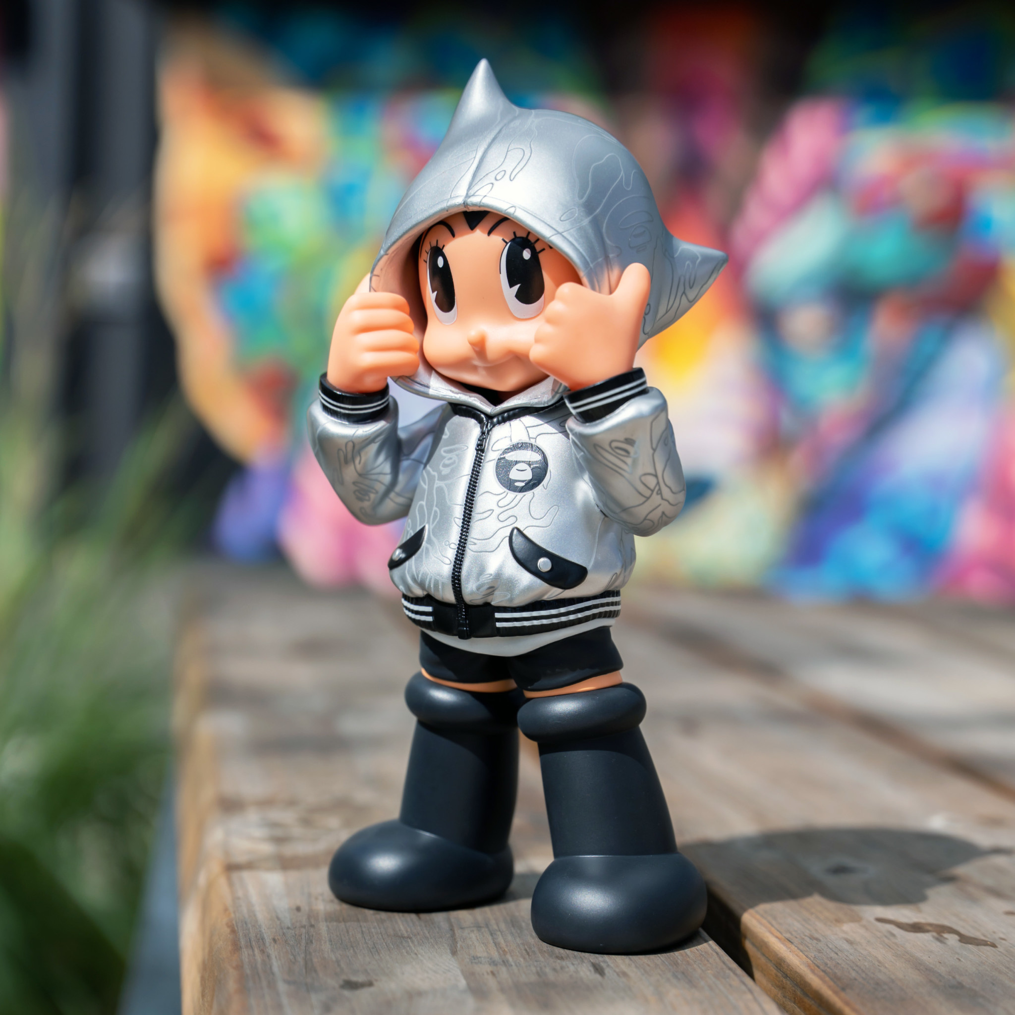 ToyQube BBC Astro Boy Hoodie Figure Camo | givingbackpodcast.com