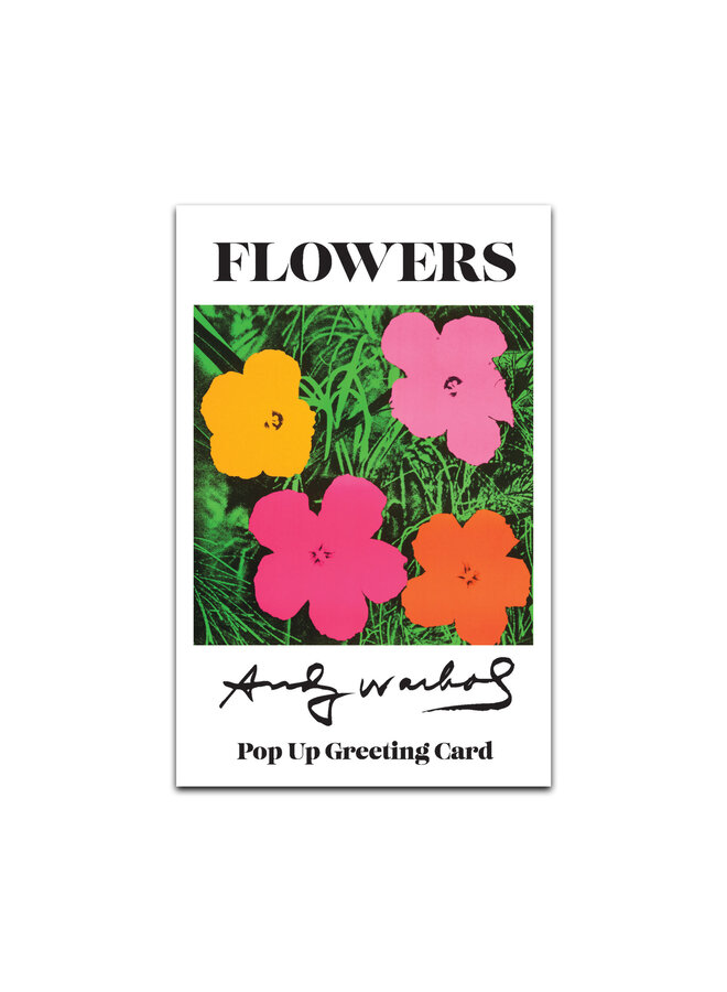 Andy Warhol FLOWERS Pop Up Card