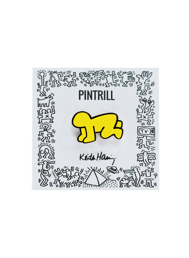 Keith Haring - Radiant Baby Pin - Yellow
