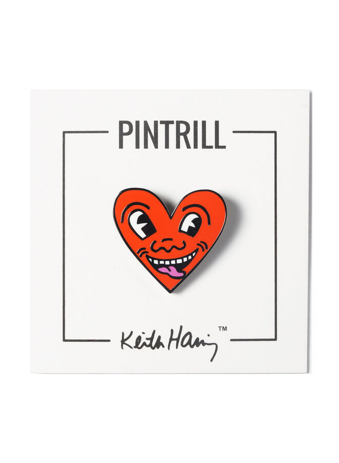 Keith Haring Heart Pin