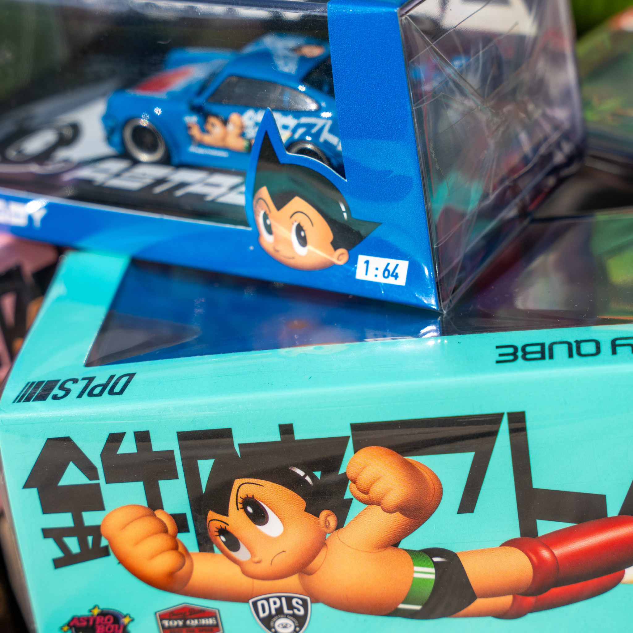 DPLS X TOYQUBE X ASTRO BOY 1/64 PORSCHE DIECAST - BLUE