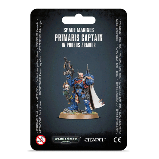 SPACE MARINES PRIMARIS CAPTAIN IN PHOBOS ARMOUR